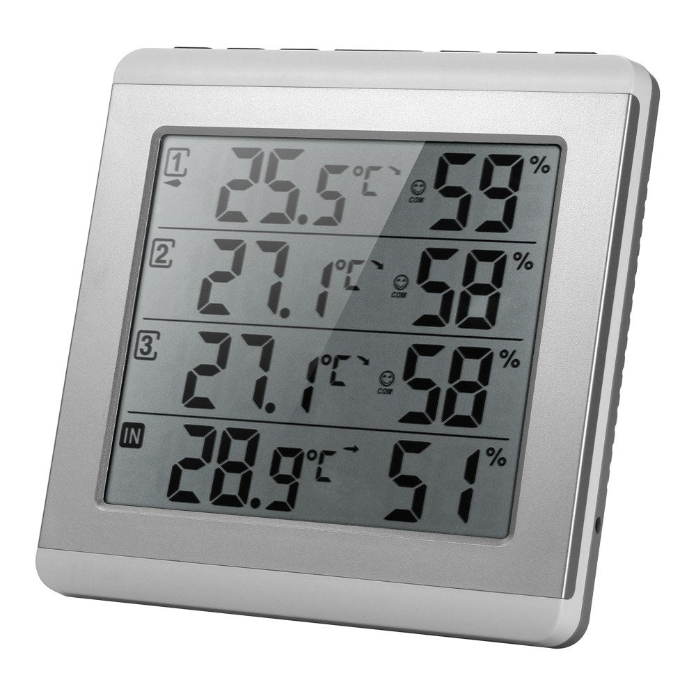 Wireless Digital LCD Thermometer Hygrometer for Indoor/Outdoor Use
