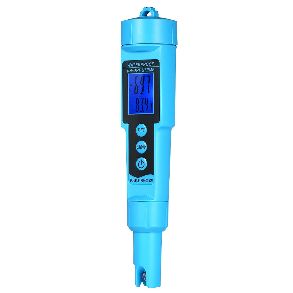 3-in-1 Digital Water Quality Meter: pH, ORP, Temp Detector with LCD Display