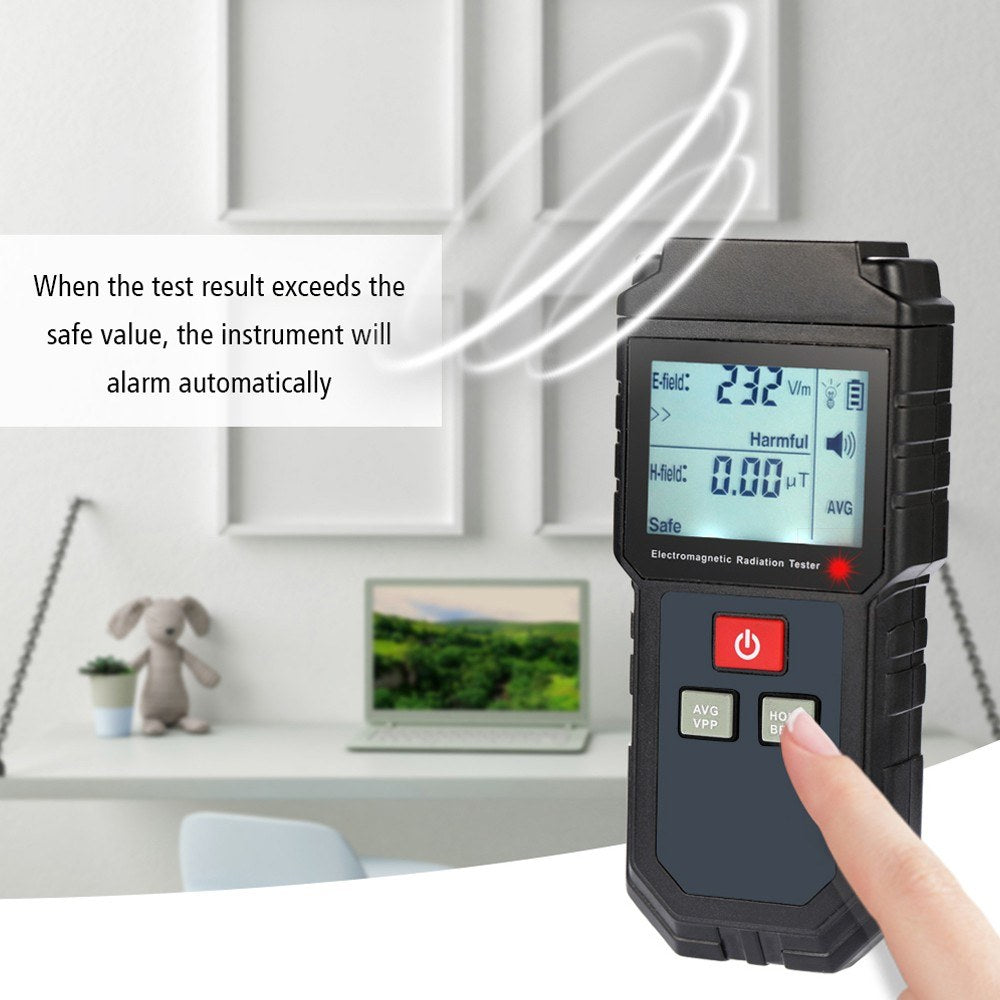 KKmoon Handheld Digital EMF Tester with Sound & Light Alarm