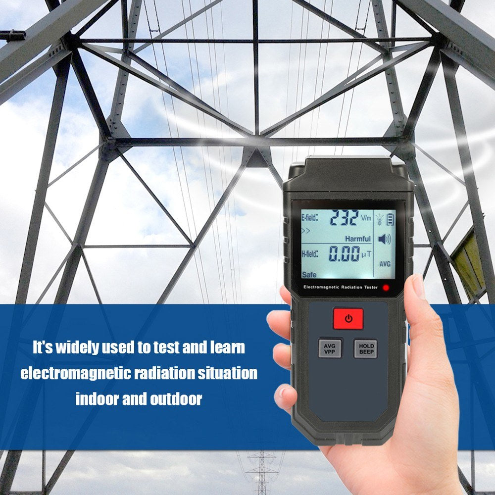KKmoon Handheld Digital EMF Tester with Sound & Light Alarm