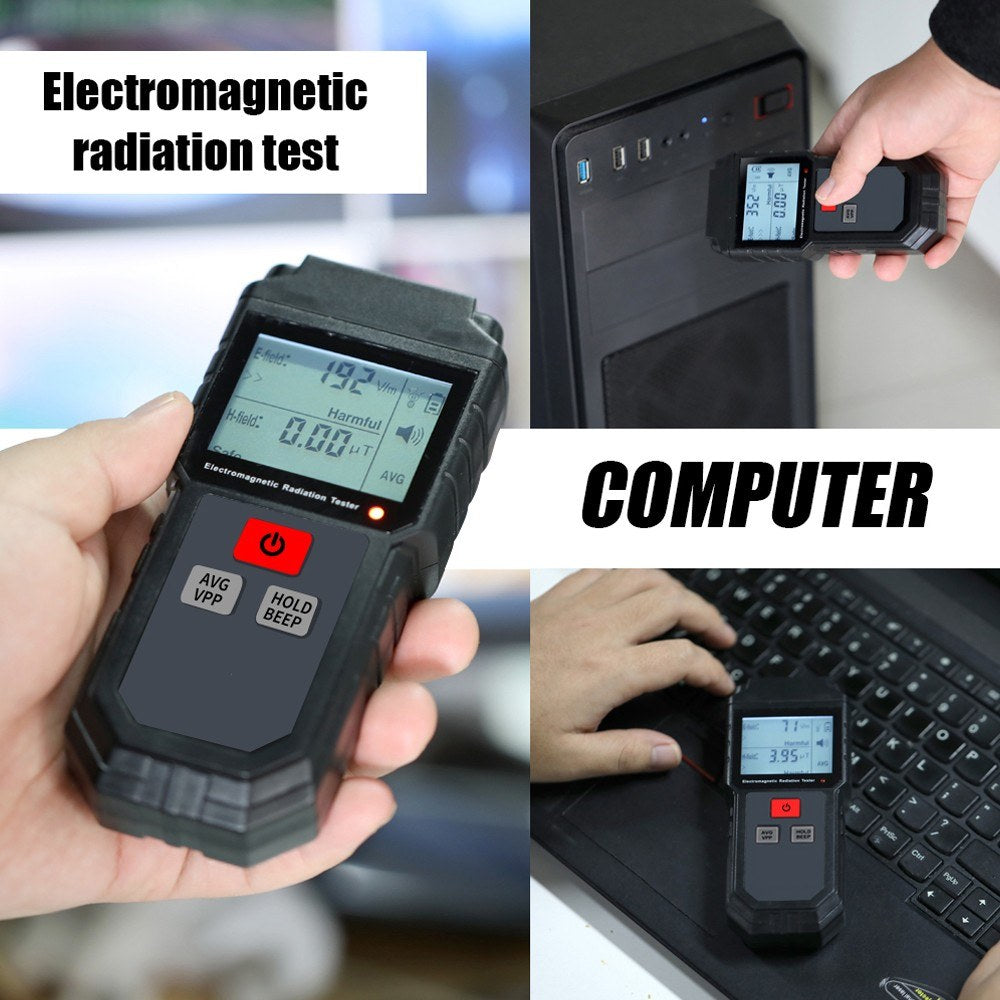 KKmoon Handheld Digital EMF Tester with Sound & Light Alarm