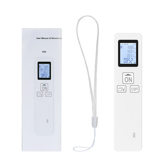 35m Digital Mini Handheld Laser Distance Meter - Portable Rangefinder for Distance, Area & Volume Measurement