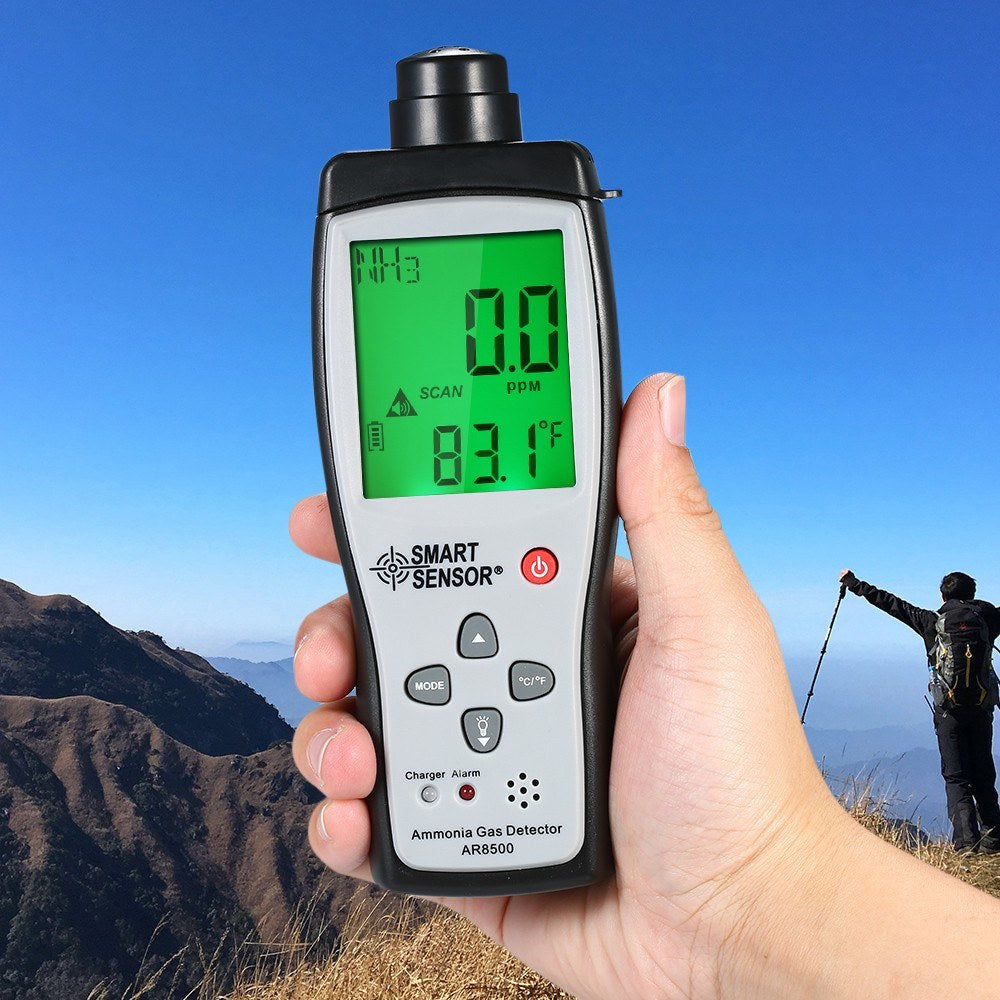 Portable Digital NH3 Ammonia Gas Detector & Monitor - SMART SENSOR Automotive Tester