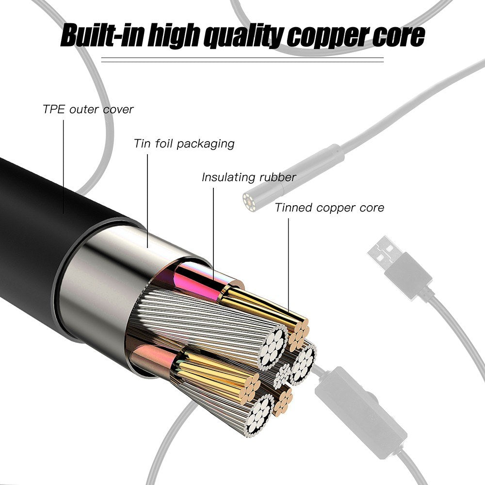 10m Industrial Borescope Endoscope Inspection Camera