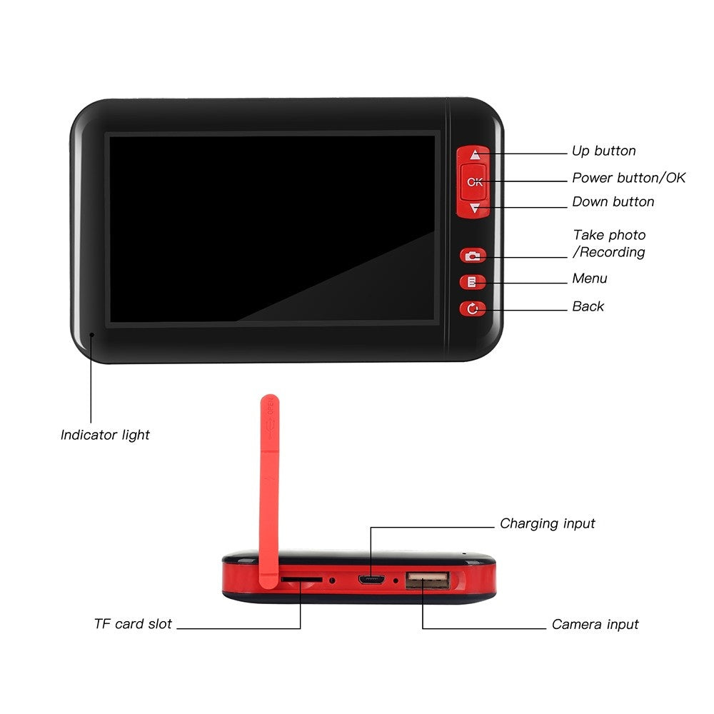 10m Industrial Borescope Endoscope Inspection Camera