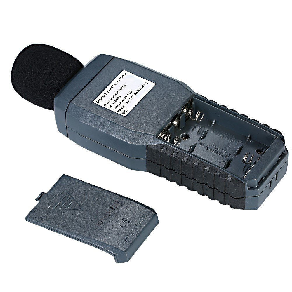 Mini Digital Sound Level Meter - SMART SENSOR ST9604, LCD Display, 30-130dBA Noise Measuring Instrument