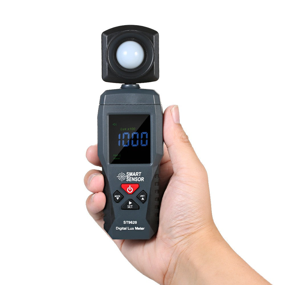 ST9620 Smart Sensor Digital Lux Meter - Handheld LCD Illuminometer for 1-200000 Lux