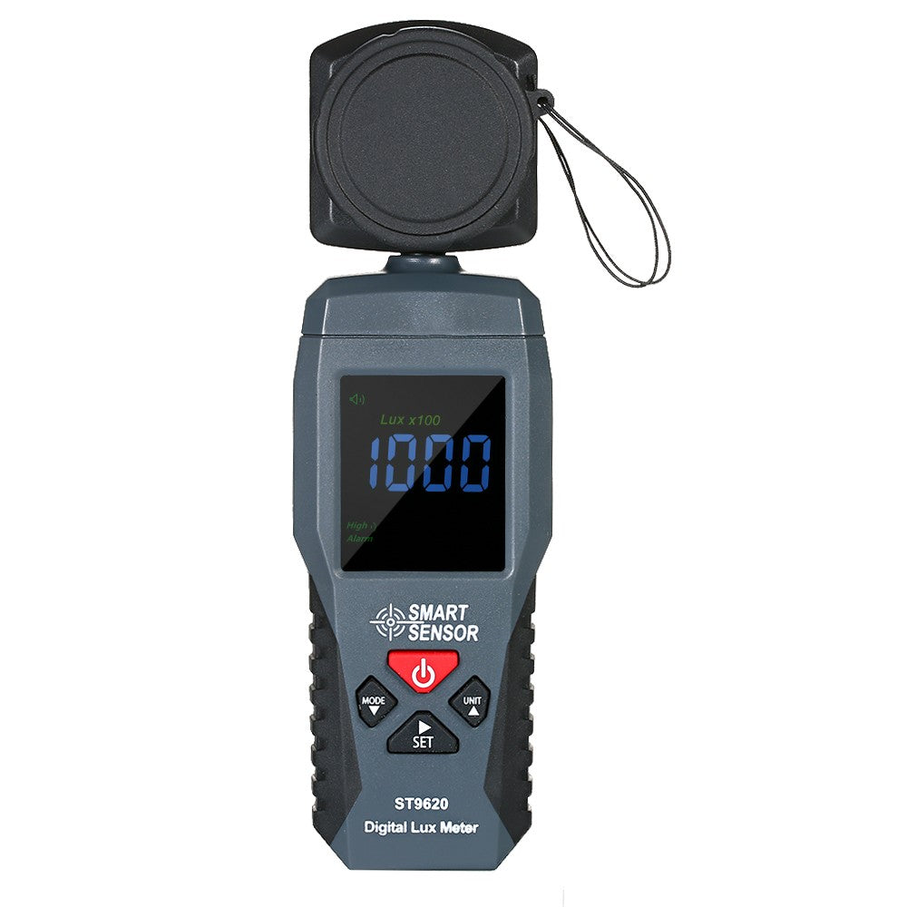 ST9620 Smart Sensor Digital Lux Meter - Handheld LCD Illuminometer for 1-200000 Lux