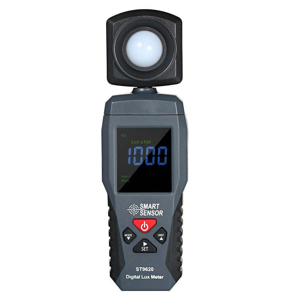 ST9620 Smart Sensor Digital Lux Meter - Handheld LCD Illuminometer for 1-200000 Lux