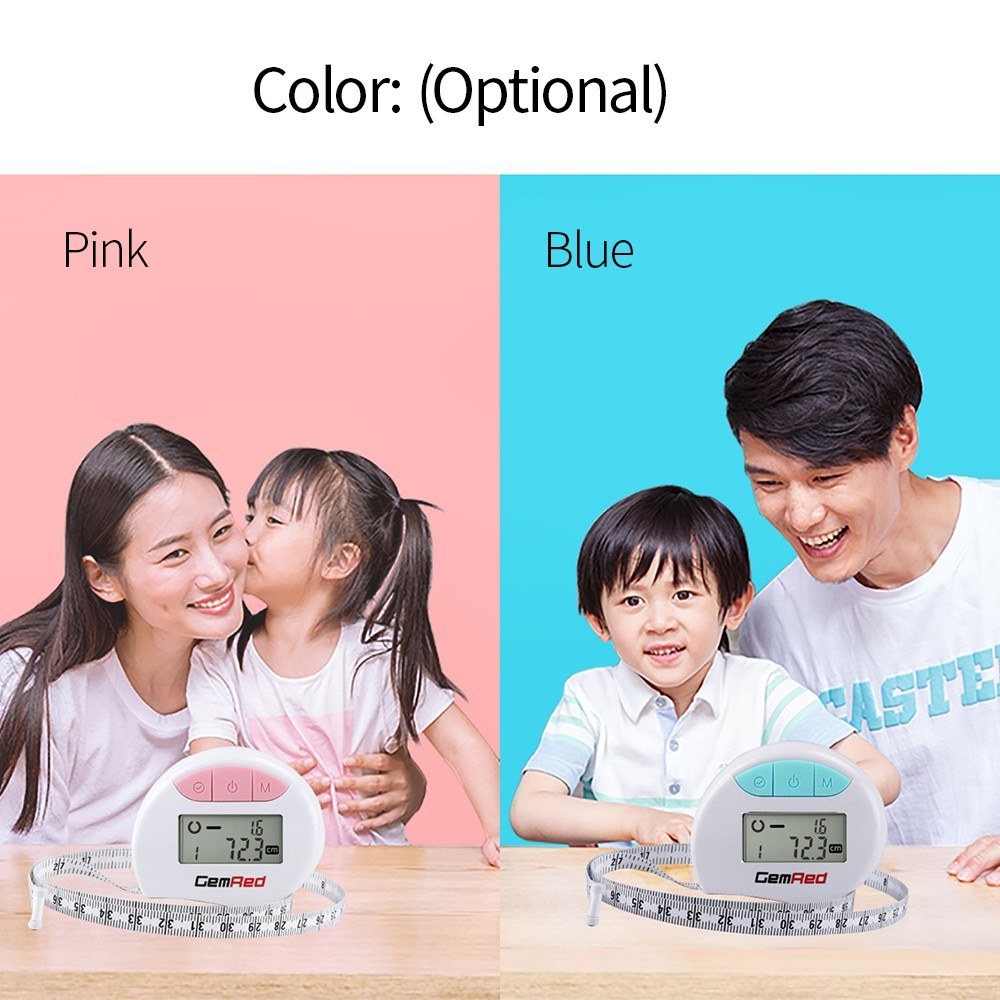 Pink GemRed Digital Measuring Tape for Accurate Body Circumference Measurements with Digital Display
