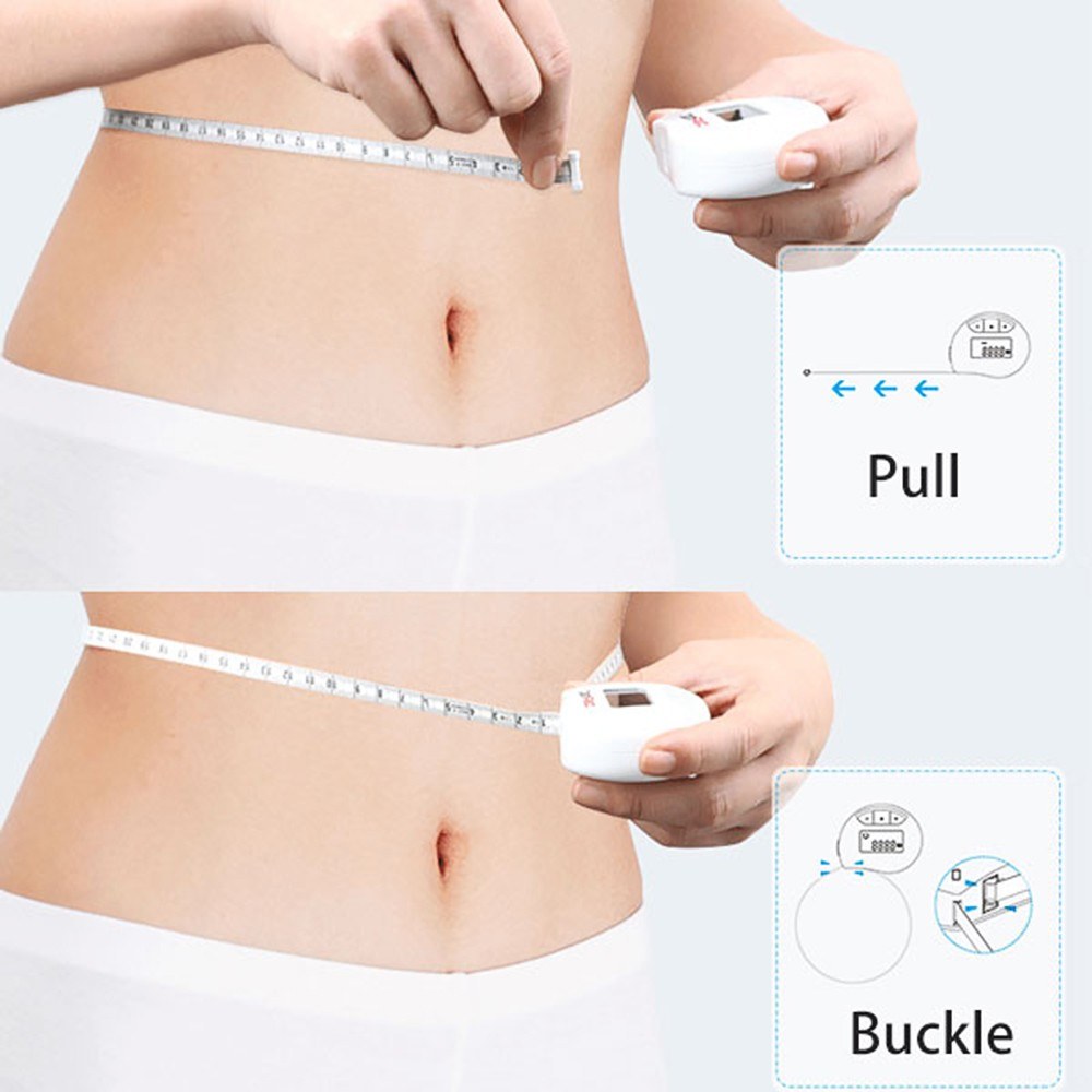Pink GemRed Digital Measuring Tape for Accurate Body Circumference Measurements with Digital Display