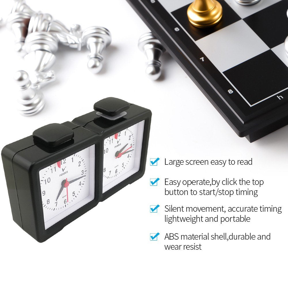 Electronic Analog Chess Clock Countdown Timer for Chess and I-Go