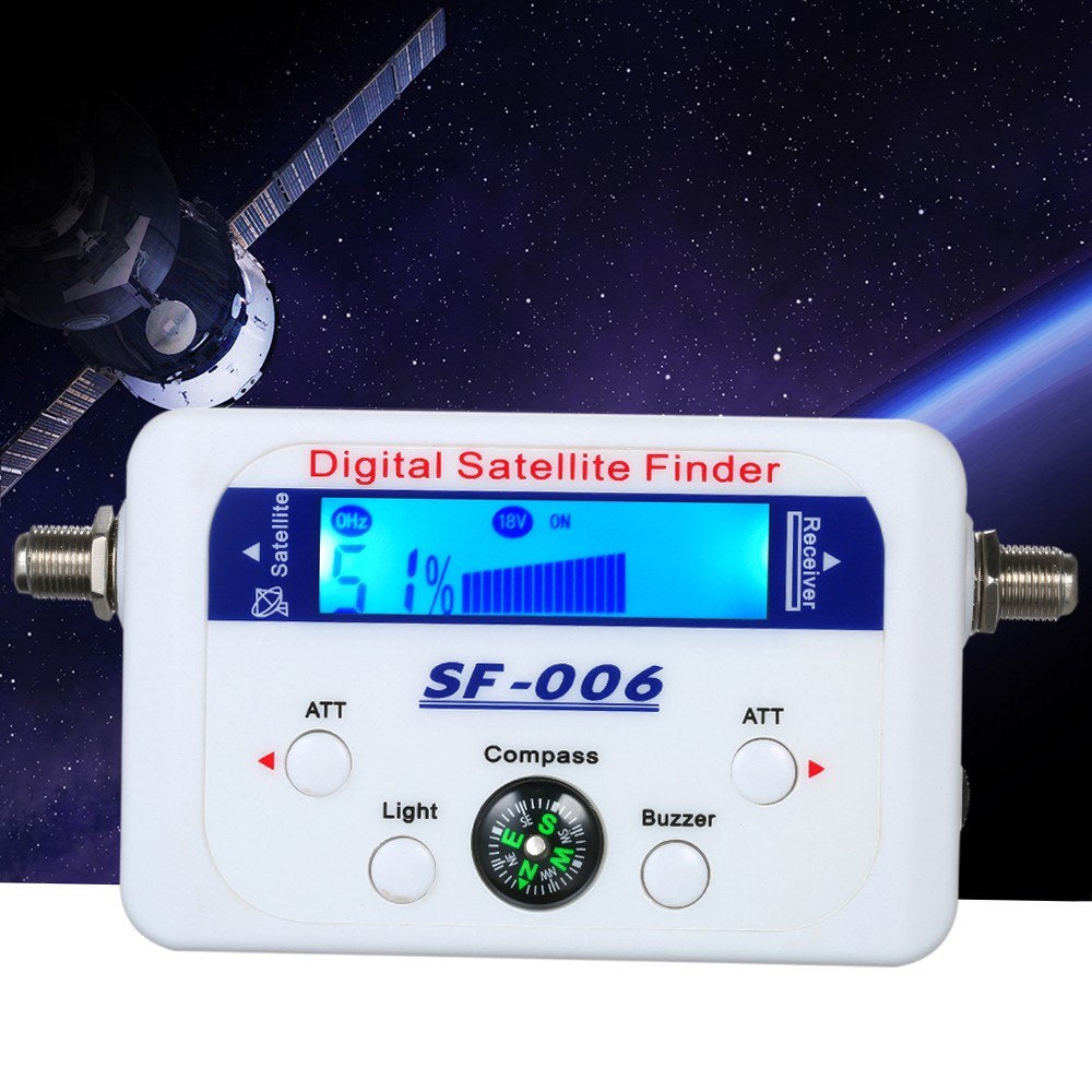 Mini Digital Satellite Signal Finder Meter with LCD Display and Compass