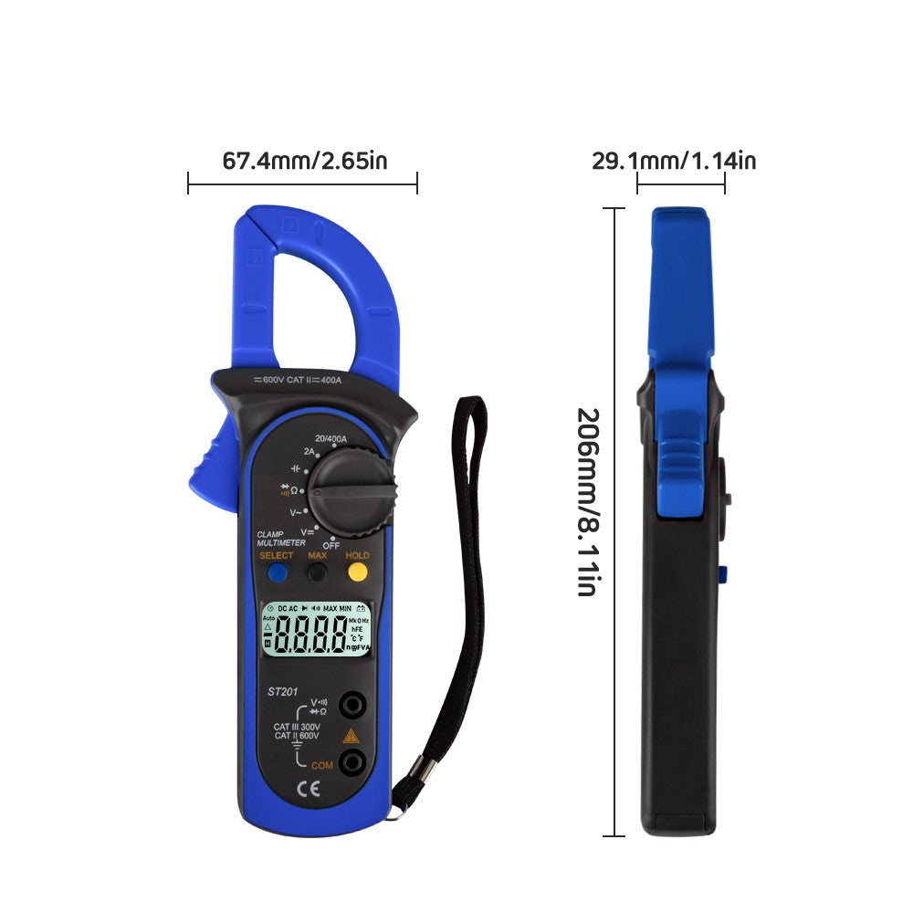 ANENG ST201 Digital 4000 Count Clamp Multimeter Ammeters