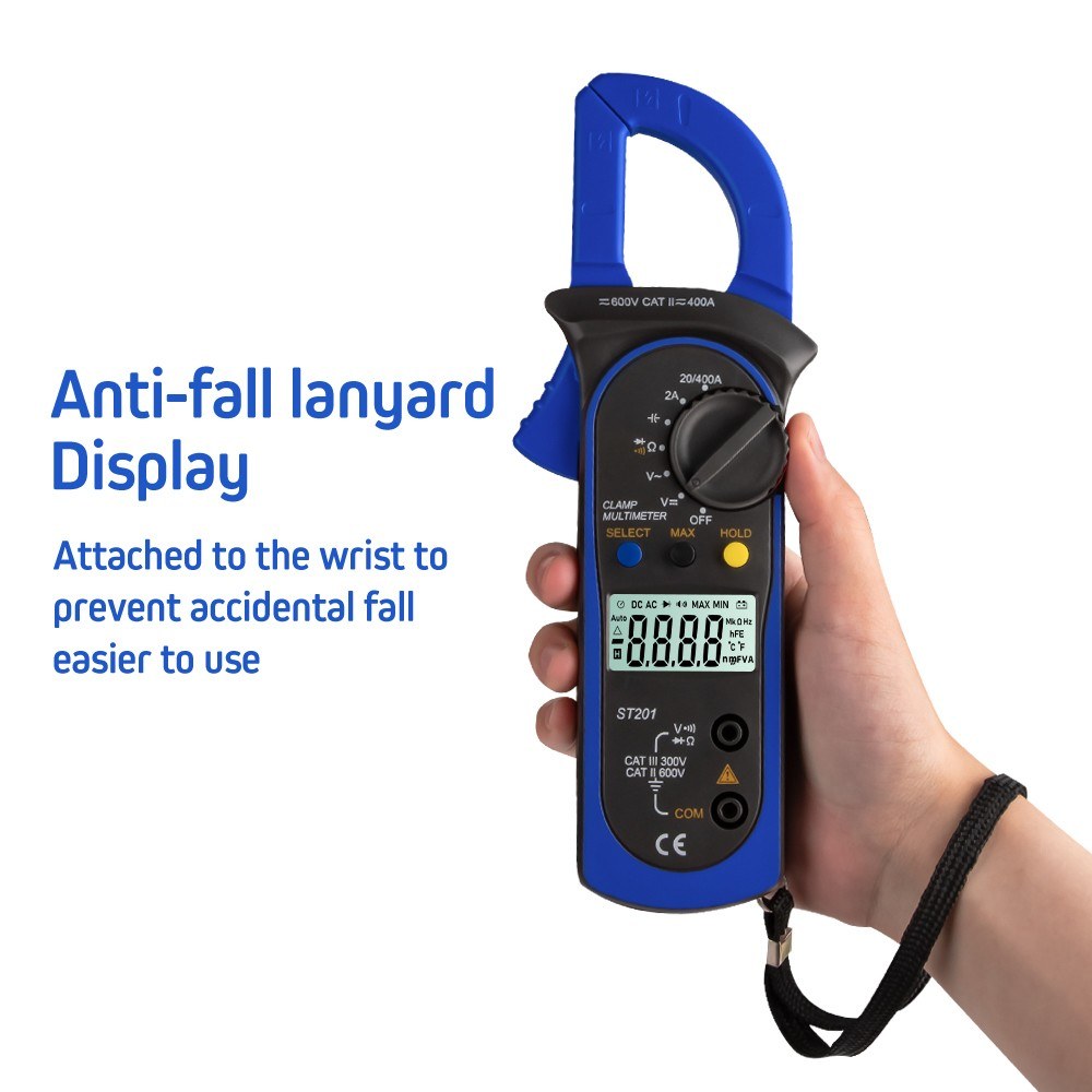 ANENG ST201 Digital 4000 Count Clamp Multimeter Ammeters