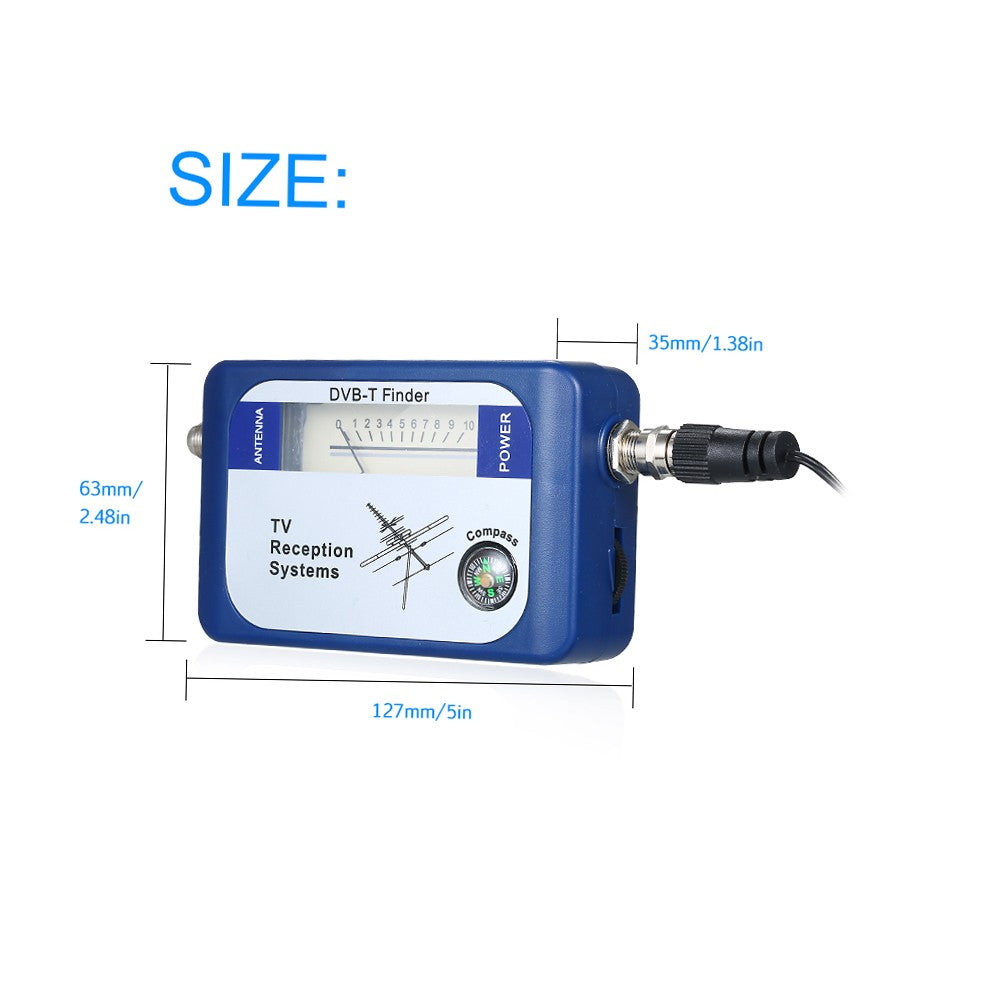 DVB-T Digital TV Antenna Signal Finder Meter with Compass for Terrestrial Reception Systems