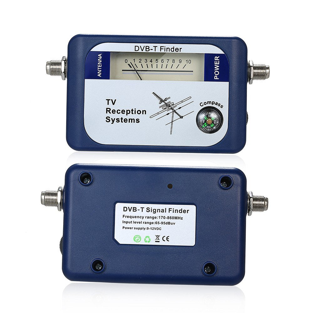 DVB-T Digital TV Antenna Signal Finder Meter with Compass for Terrestrial Reception Systems