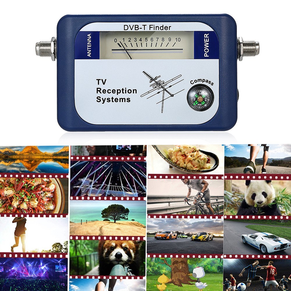 DVB-T Digital TV Antenna Signal Finder Meter with Compass for Terrestrial Reception Systems