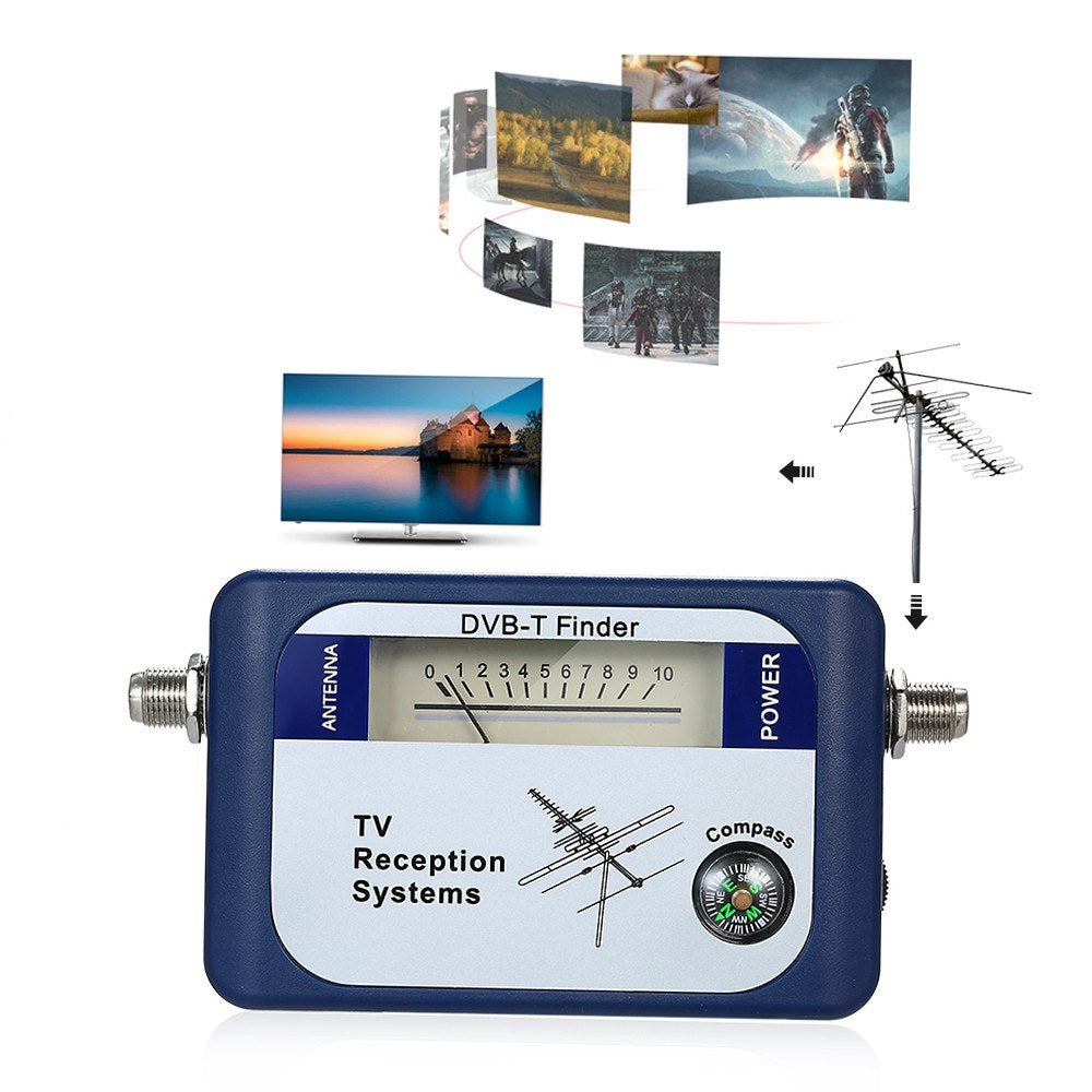 DVB-T Digital TV Antenna Signal Finder Meter with Compass for Terrestrial Reception Systems