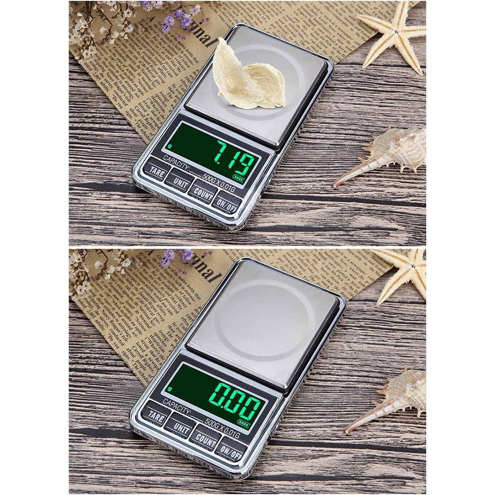 Professional Mini Pocket Digital Jewelry Scale, Portable & Accurate 500g/0.1g