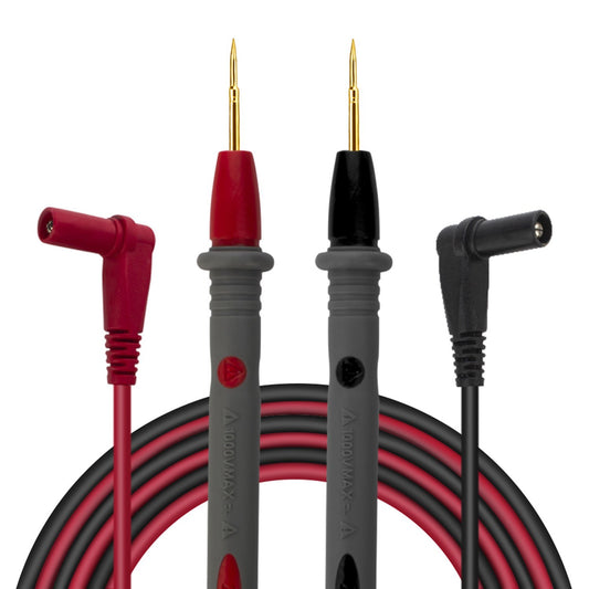 PT1008 Multimeter Test Leads with Gold-Plated Super Sharp Silicone Probes, 20A 1000V