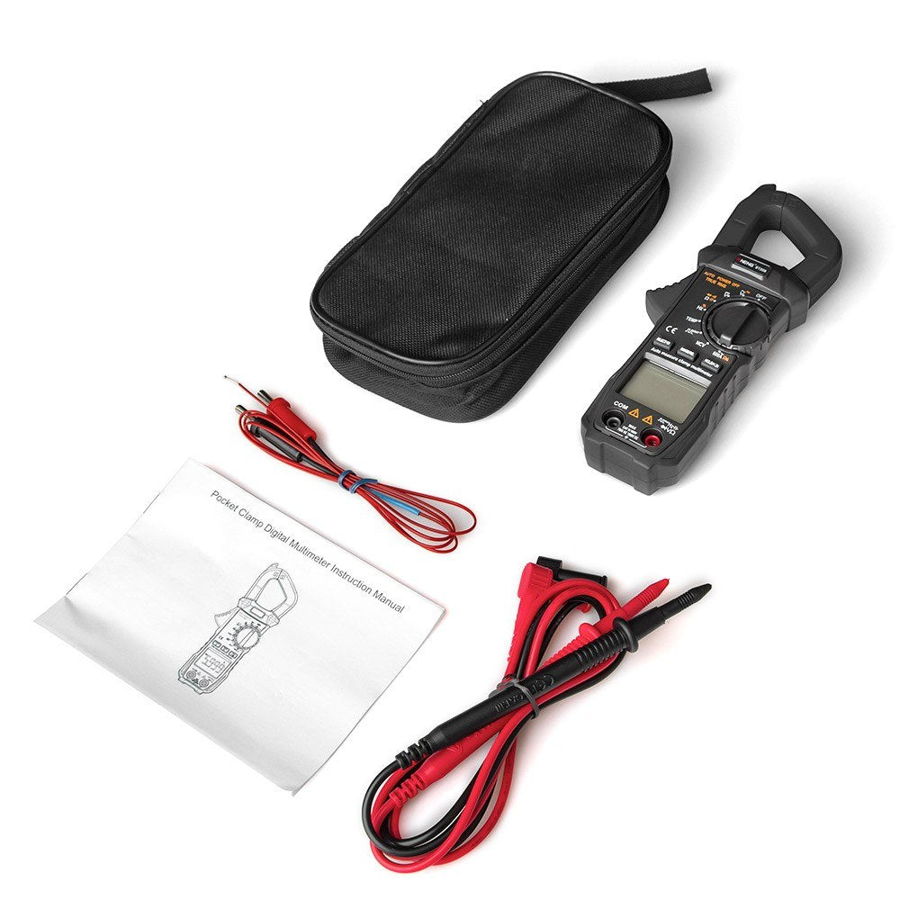 ANENG ST209 True RMS Digital Clamp Multimeter, 6000 Counts, DC/AC Current Tester, Auto Ranging LCD Voltmeter