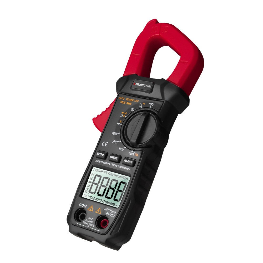 ANENG ST209 True RMS Digital Clamp Multimeter, 6000 Counts, DC/AC Current Tester, Auto Ranging LCD Voltmeter