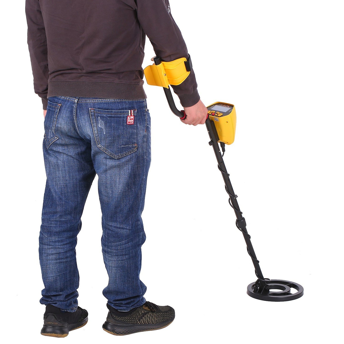 High Sensitivity Waterproof Metal Detector – Professional Treasure Hunter with LCD Display & 7 Target Categories