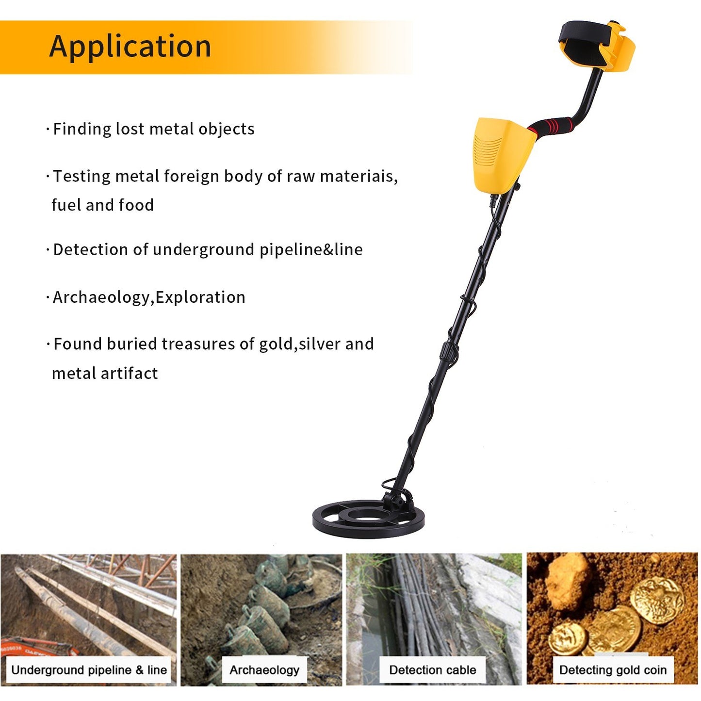 High Sensitivity Waterproof Metal Detector – Professional Treasure Hunter with LCD Display & 7 Target Categories