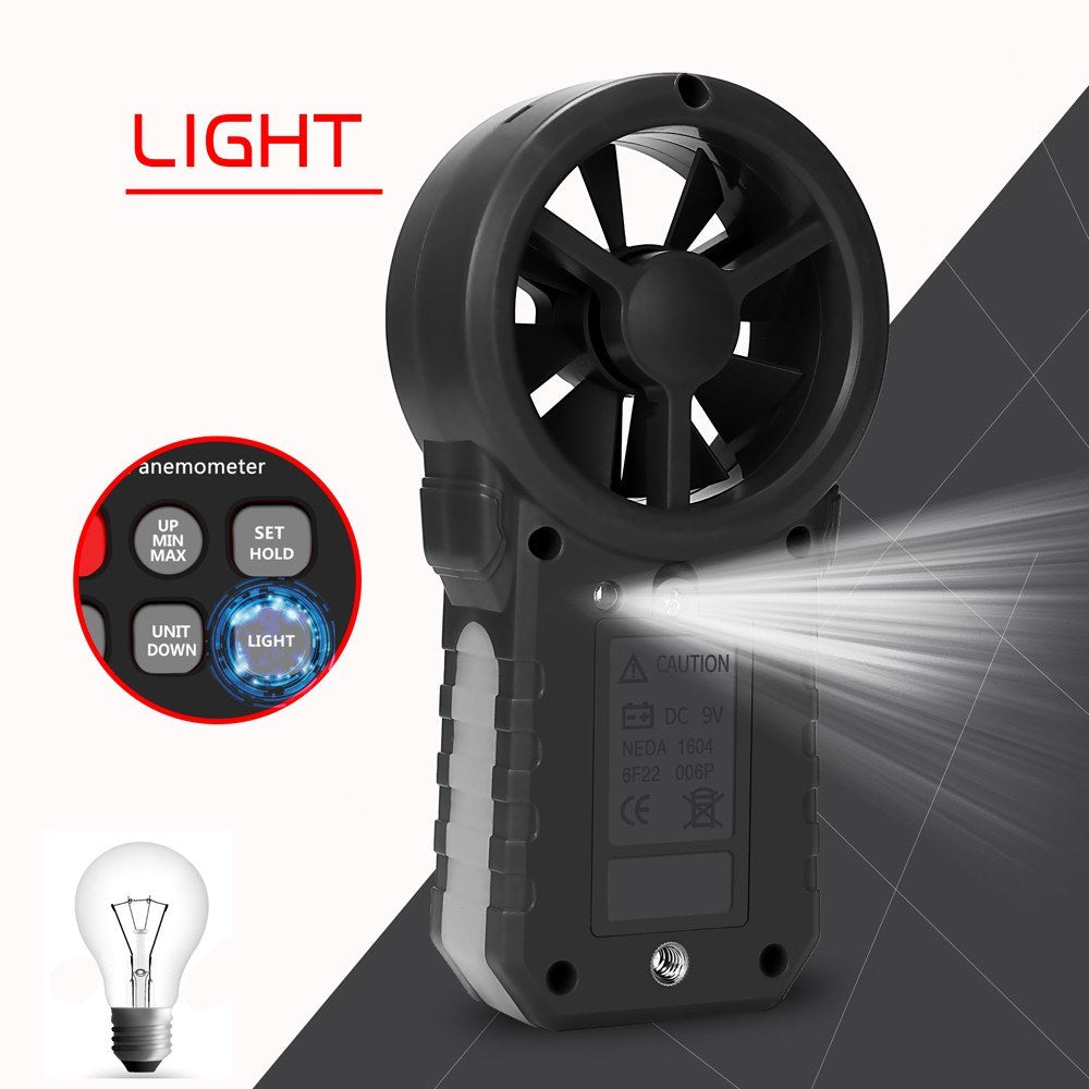 KKMOON Portable Handheld Wind Speed Anemometer