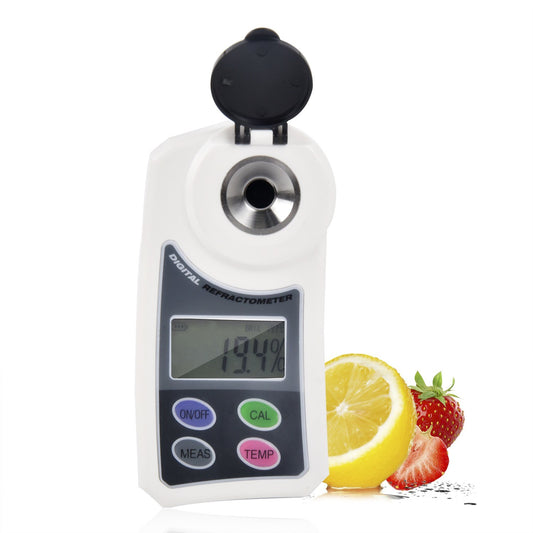 Handheld Digital Brix Refractometer: 0-55% Sugar Measurement for Fruit & Crops