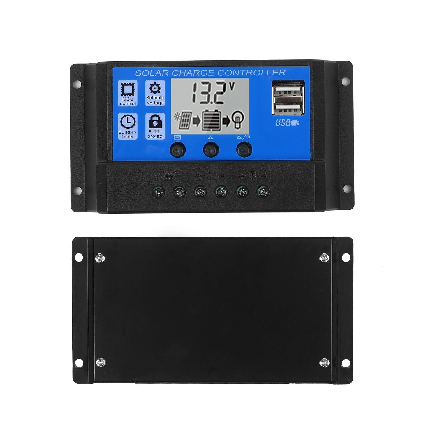 18W 12V Off-Grid Solar Panel Kit with Monocrystalline Module & SAE Charge Controller