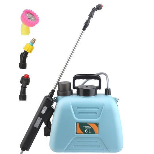 Rechargeable 6L Handheld Electric Sprayer: Shouldered Watering Can for Garden Plants and Agriculture