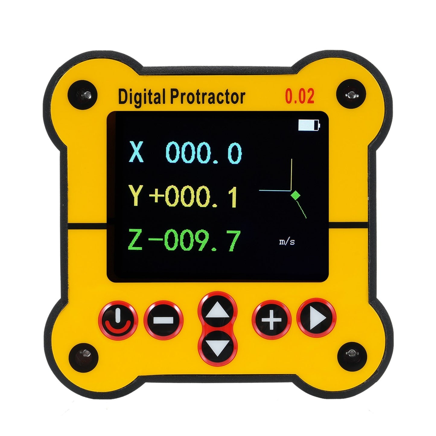 Digital Protractor & Dual Axis Level - High Resolution 0.02° Angle Finder for Woodworking & Construction