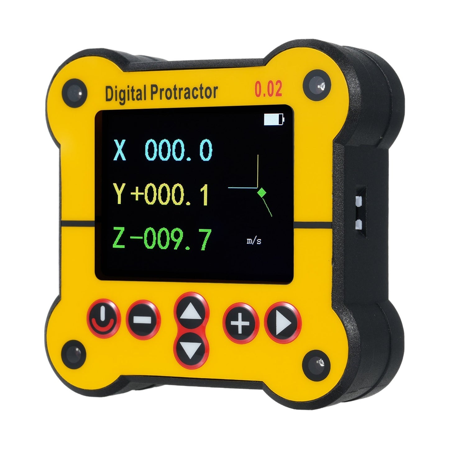 Digital Protractor & Dual Axis Level - High Resolution 0.02° Angle Finder for Woodworking & Construction