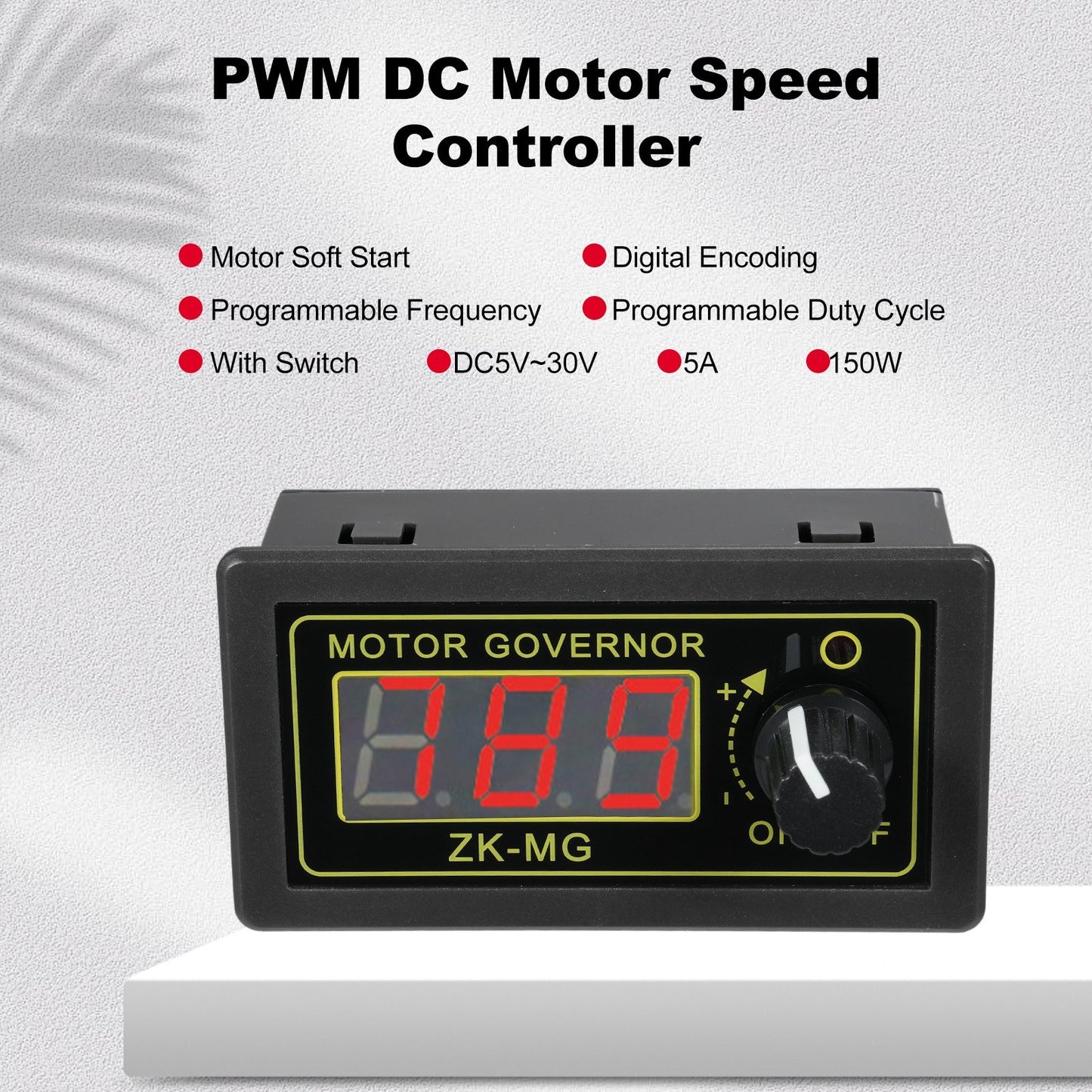 150W DC Motor Speed Controller PWM Driver 5-30V with Adjustable Rotary Switch Module
