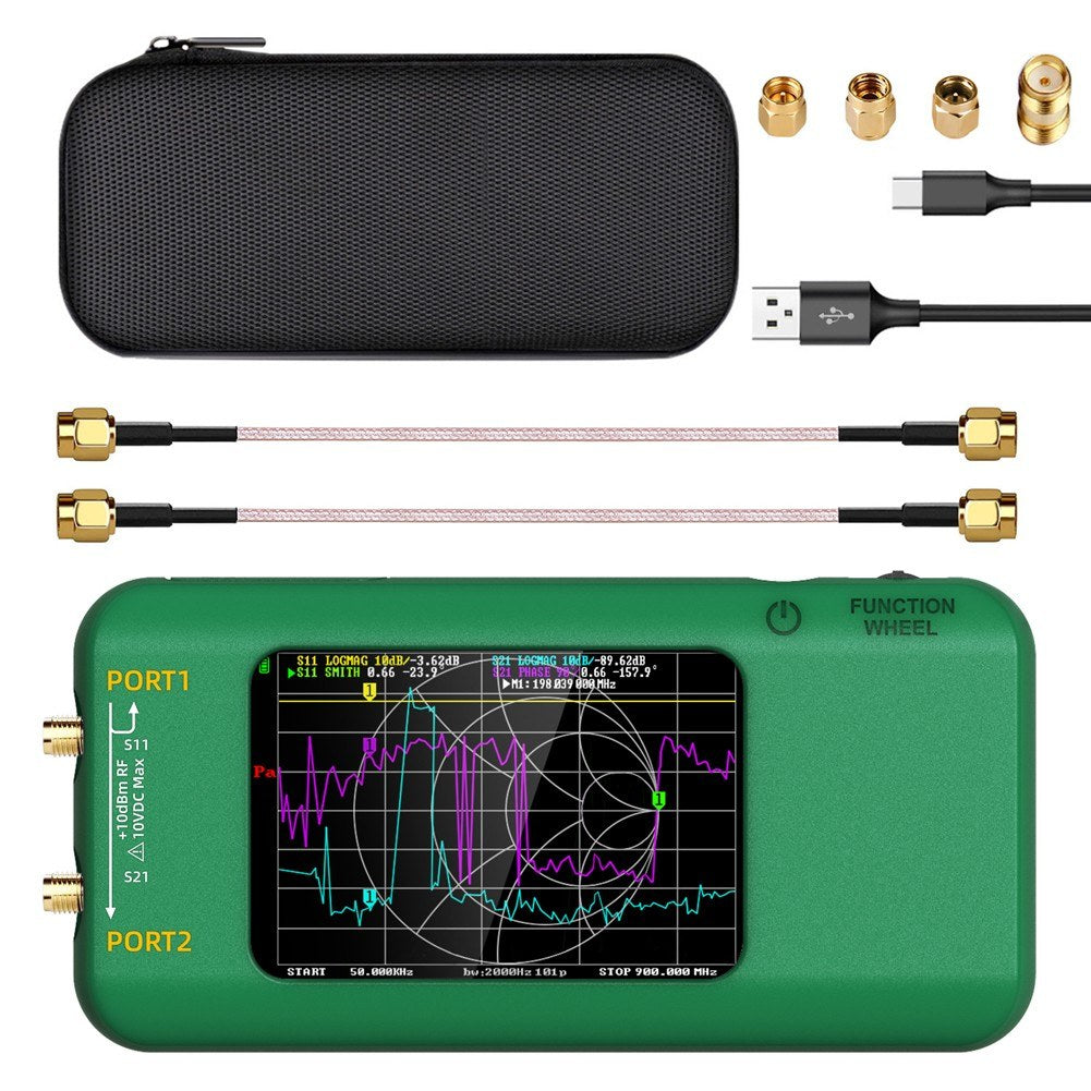 Portable Handheld Vector Network Analyzer with 3.98-inch TFT Display, HF VHF Ultra-High Frequency, Type-C Charging
