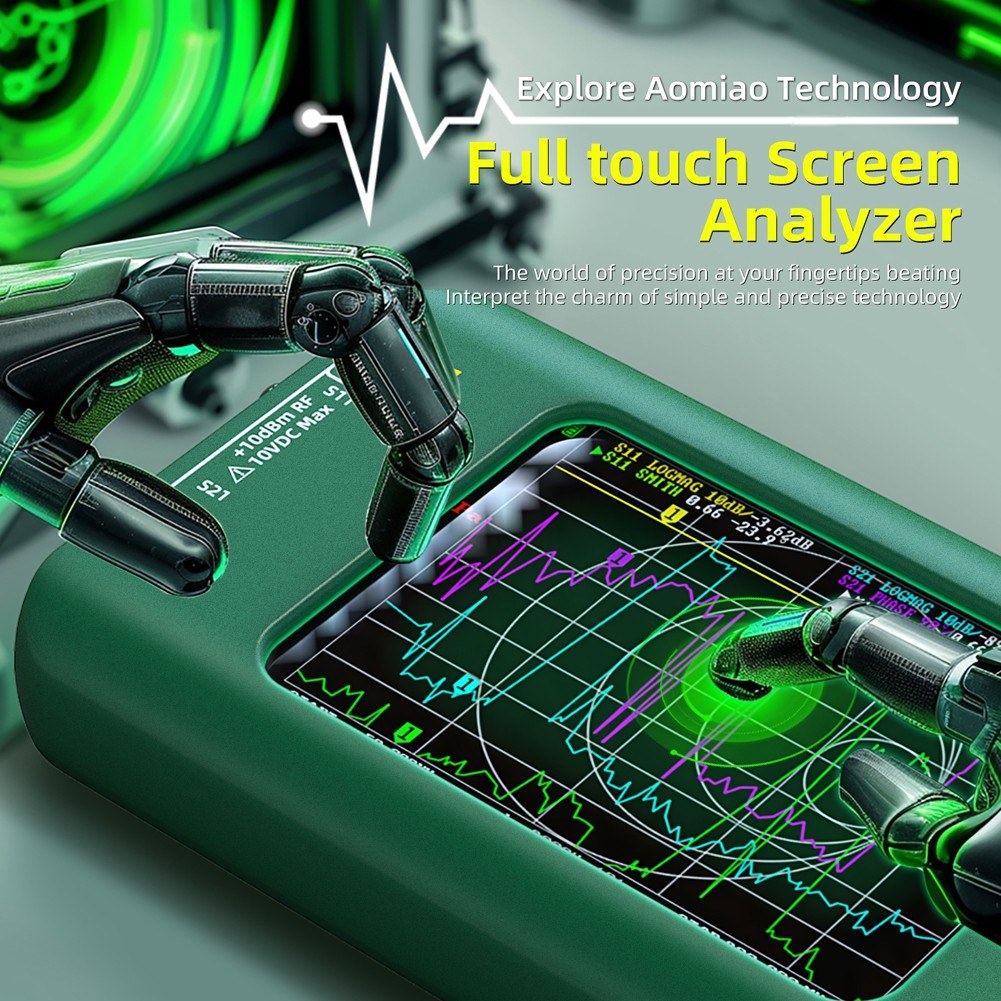 Portable Handheld Vector Network Analyzer with 3.98-inch TFT Display, HF VHF Ultra-High Frequency, Type-C Charging