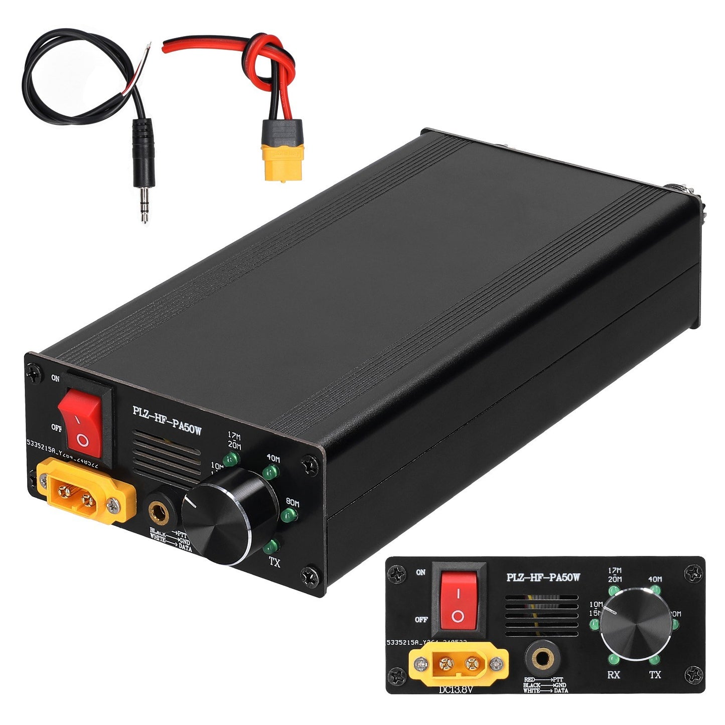 50W Shortwave Power Amplifier - Portable, 4-Gear LPF, Auto Transmit/Receive, Multi-Protocol Compatible