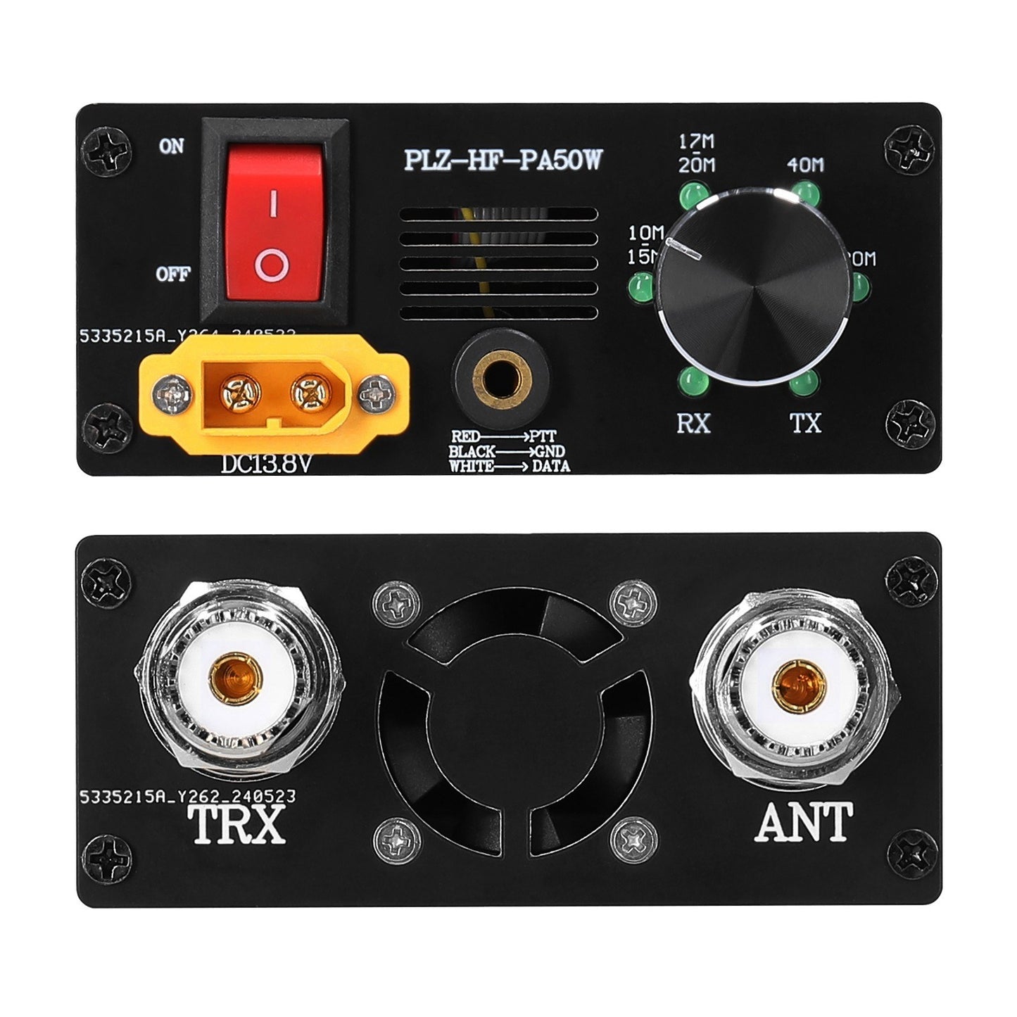 50W Shortwave Power Amplifier - Portable, 4-Gear LPF, Auto Transmit/Receive, Multi-Protocol Compatible