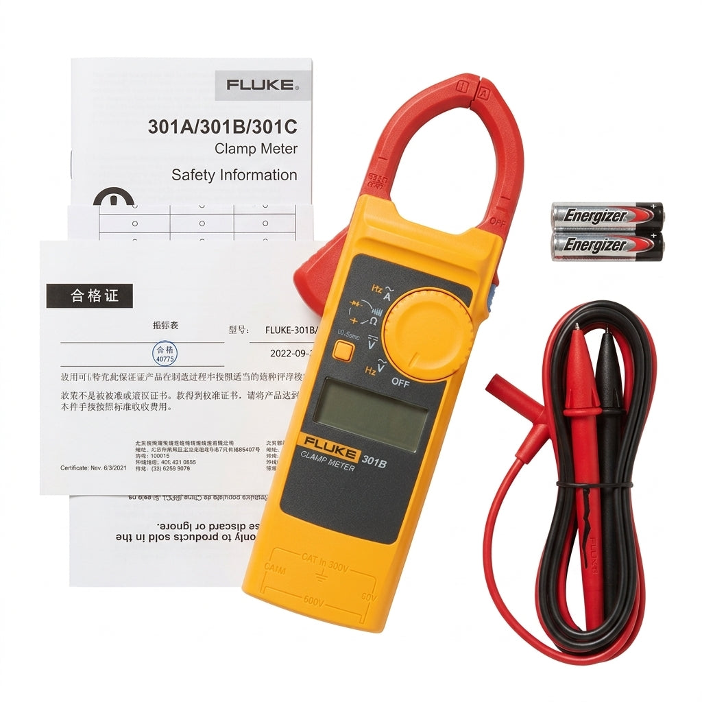 FLUKE 301 Series Mini Digital AC Clamp Meter (F301A / F301A+ / F301B / F301C / F301D)