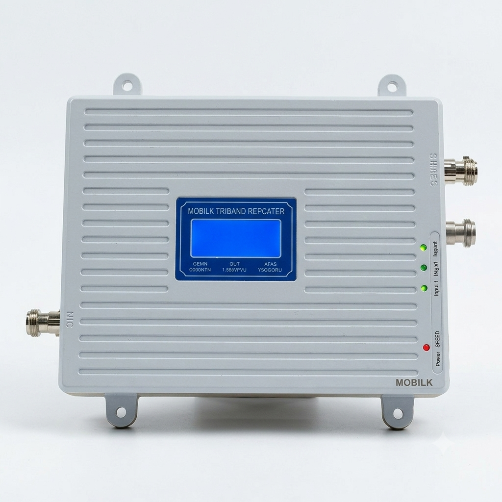 Tri-Band Cell Phone Signal Booster 850/1700/1900MHz, 4G LTE Cellular Amplifier for Home Office