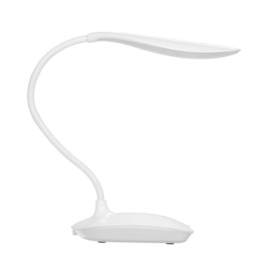 Decdeal USB Rechargeable LED Desk Lamp - Ultralight, Dimmable, Eye-Caring White Light