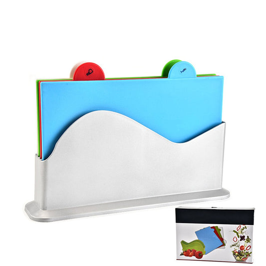 4-Piece Color Coded Cutting Board Set