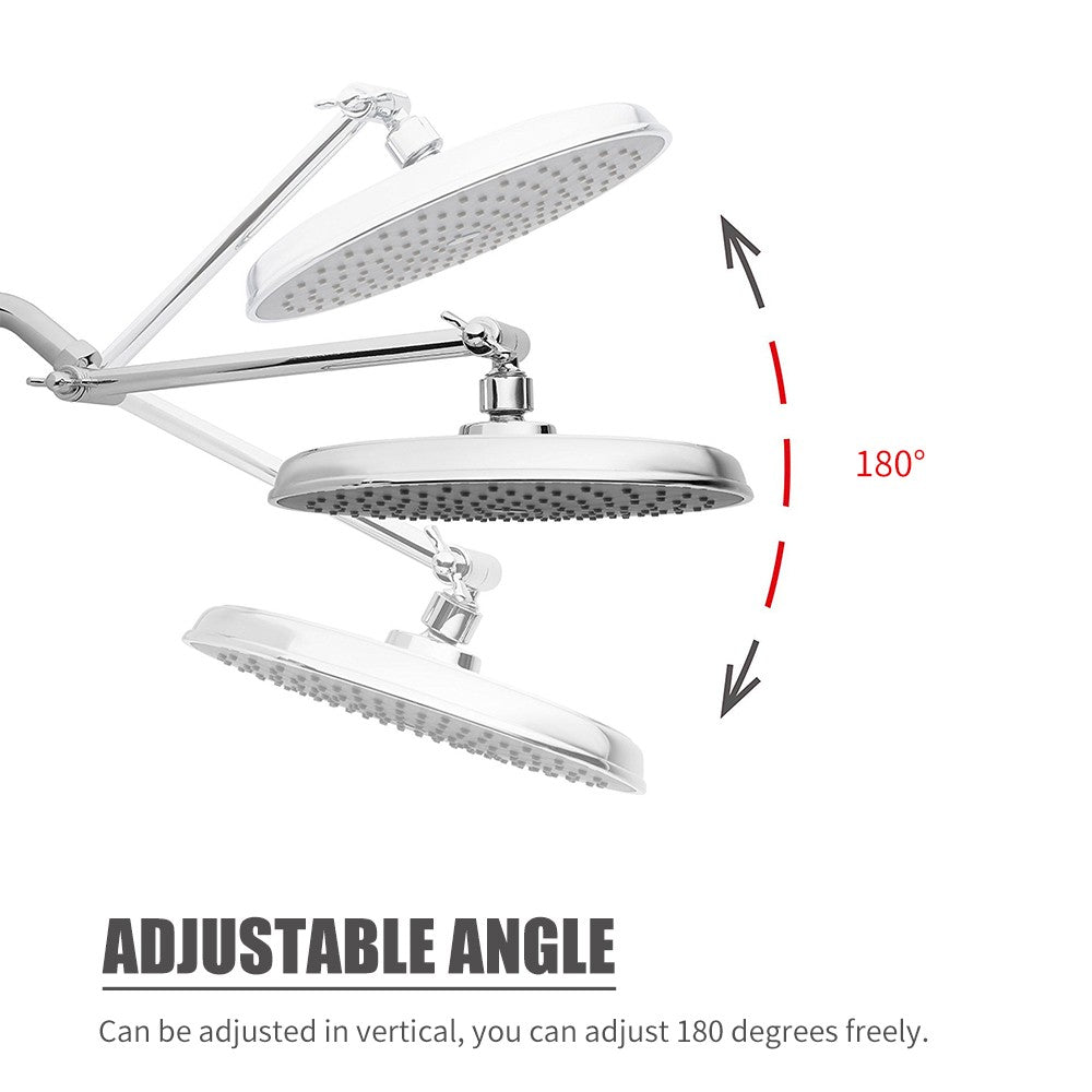 Adjustable Shower Arm Extension with Lock Joints