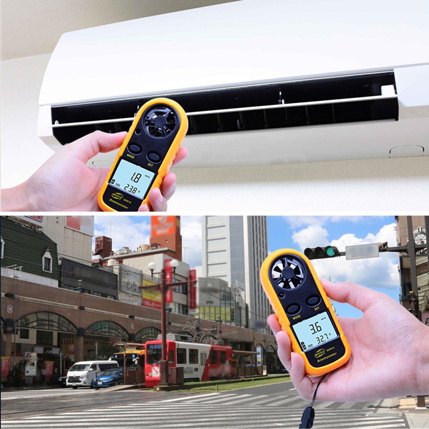 Portable Digital Anemometer Wind Speed Meter