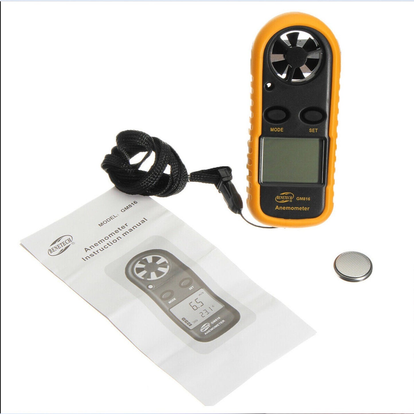 Portable Digital Anemometer Wind Speed Meter