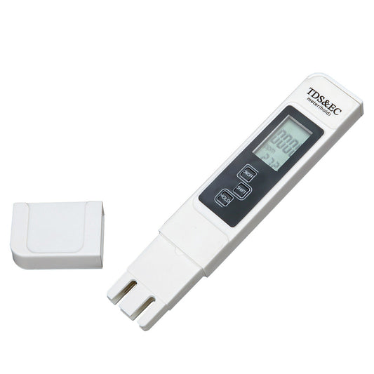 3-in-1 Digital Water Tester: TDS, EC & Temperature Meter for Drinking Water, Aquariums, Pools & Spas