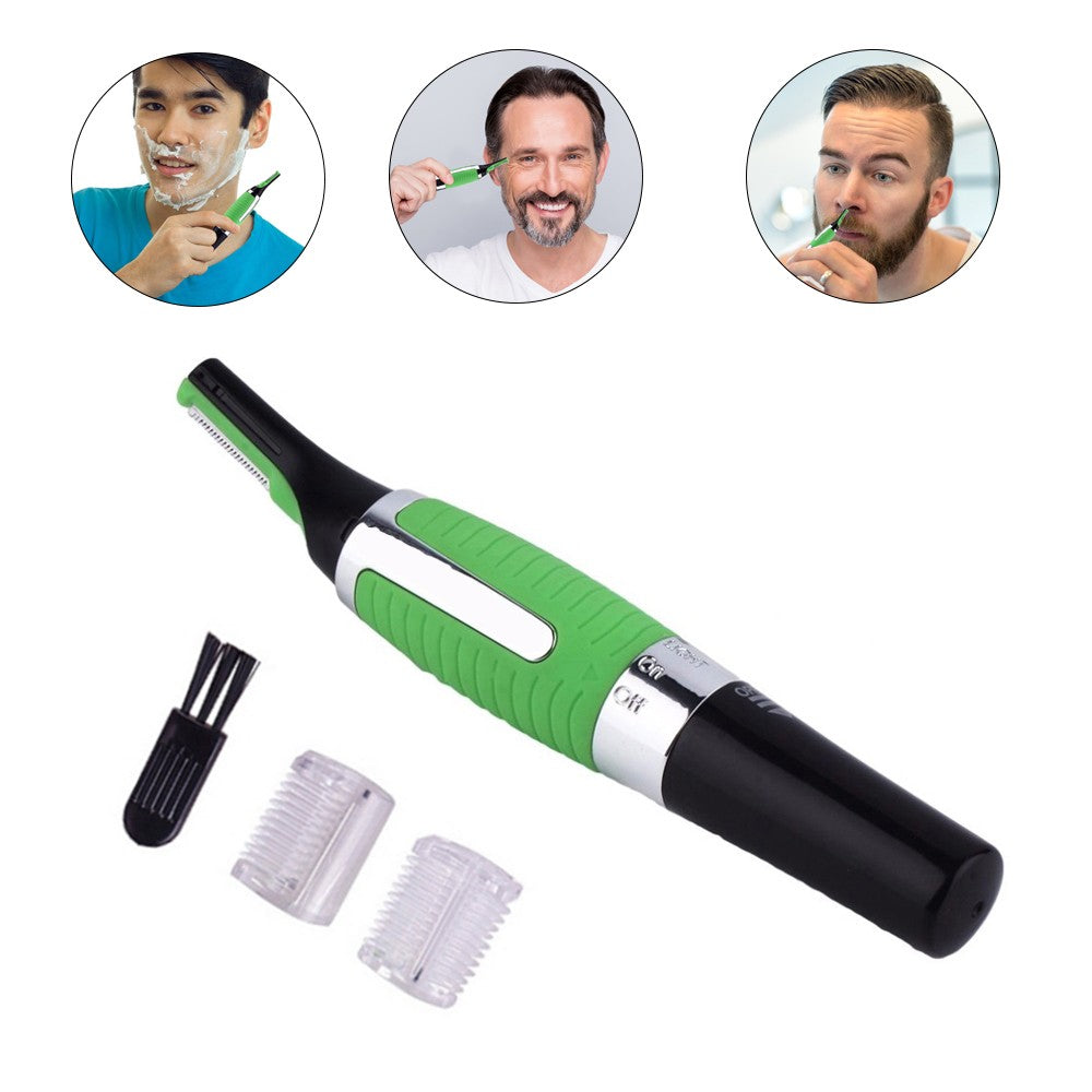 Mens Electric Hair Trimmer & Shaver - Professional Allergy-Proof for Face, Neck, Nose, Eyebrows & Body