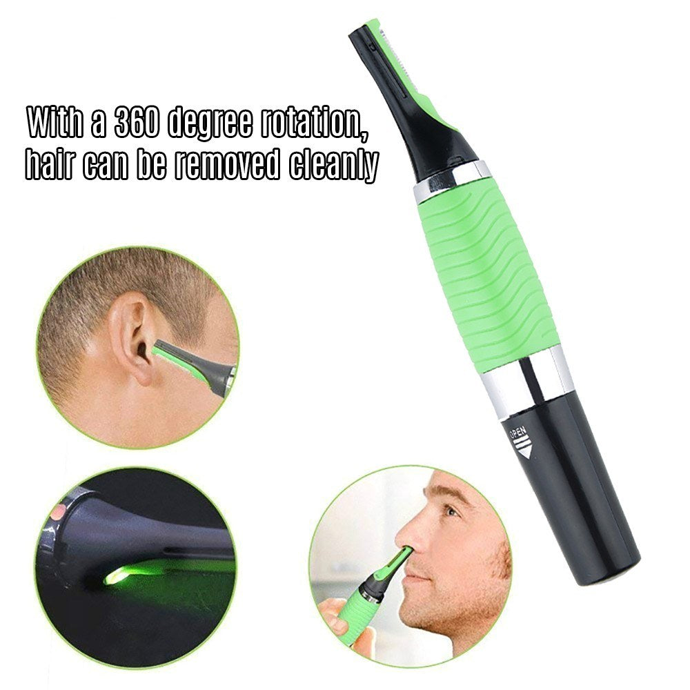 Mens Electric Hair Trimmer & Shaver - Professional Allergy-Proof for Face, Neck, Nose, Eyebrows & Body